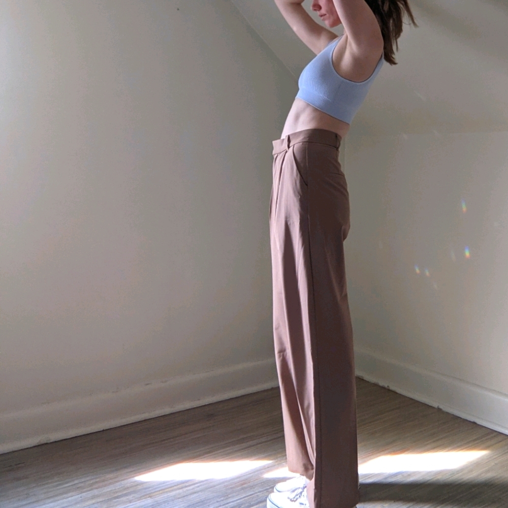 Wide Leg Pleated Pants